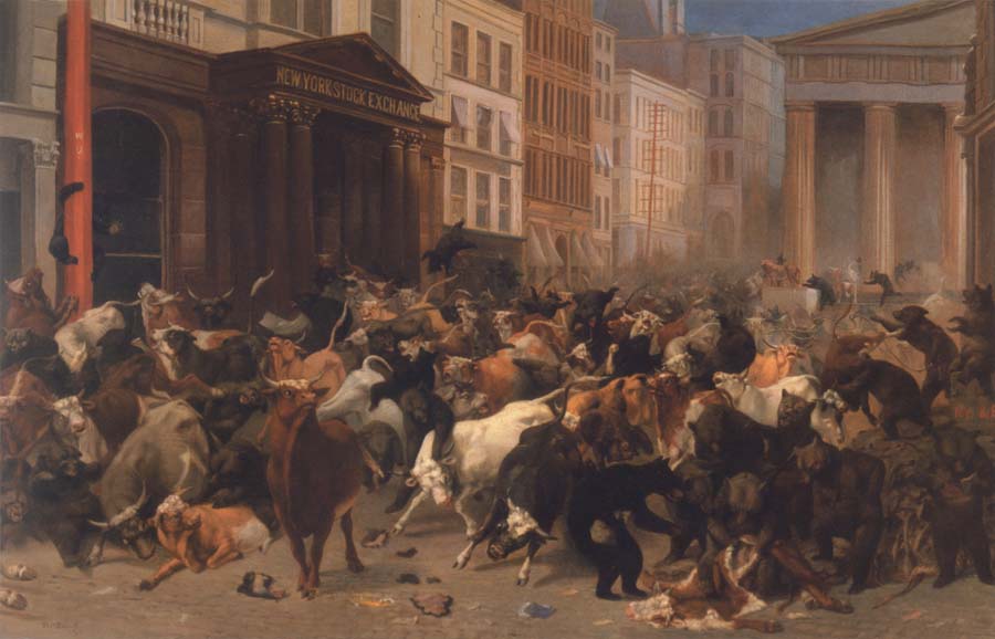 William Holbrook Beard Bulls and Bears in the Market